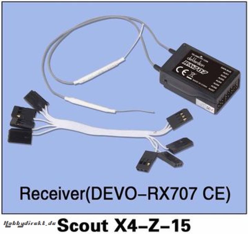 Empfänger DEVO-RX707CE Scout X4-Z-15 WALKERA 226470000