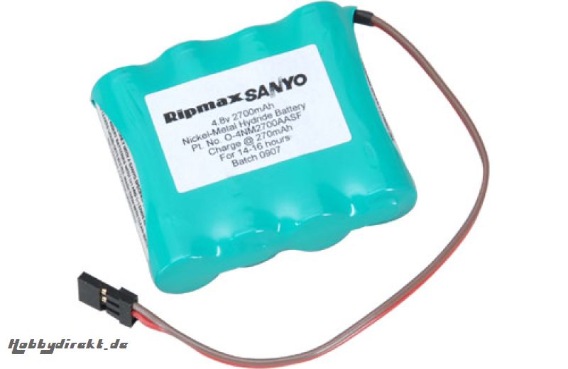 4.8V 2700mAh Empf.Akkup flach Ni-MH