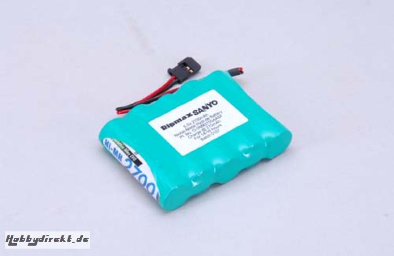 6.0V 2700mAh Empf.Akkup.flach Ni-Mh