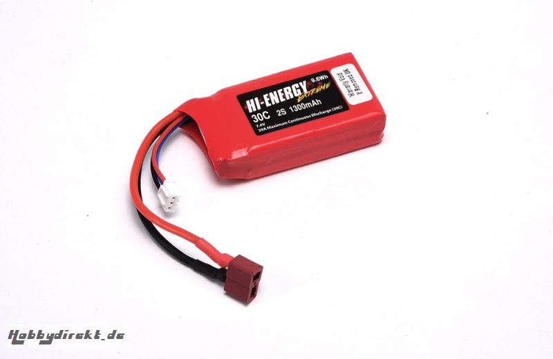 Hi-Energy 2S 1300mAh 30C T-Type Hi-Energy O-HE2S130030C-T-TYP