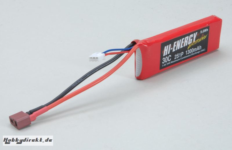 Hi-Energy 2S 1300mAh 30C Li-Po Hi-Energy O-HE2S1P130030A