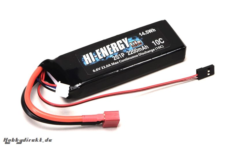 Hi-Energy 2S 2200mAh 10C Li-Fe RX Hi-Energy O-HE2SFE220010R