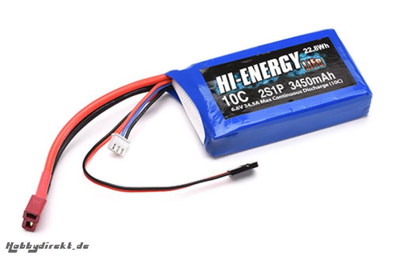 Hi-Energy 2S 3450mAh 10C Li-Fe RX Hi-Energy O-HE2SFE345010R