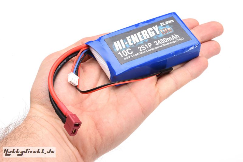 Hi-Energy 2S 3450mAh 10C Li-Fe RX Hi-Energy O-HE2SFE345010R