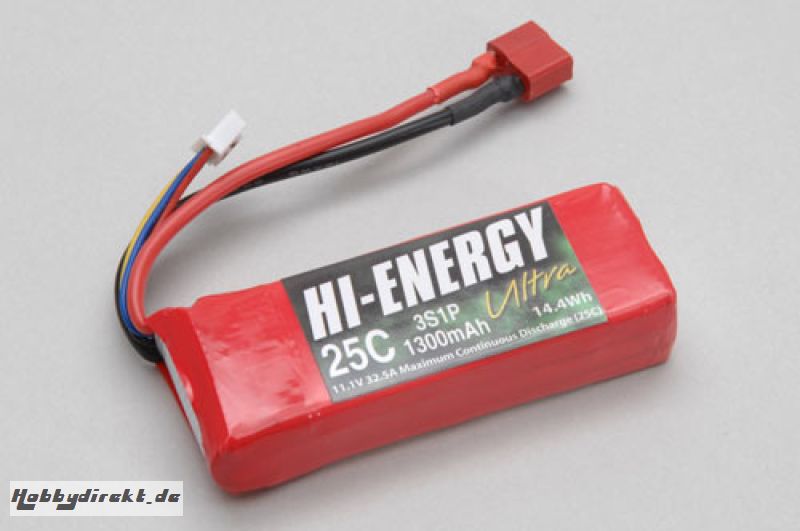 Hi-Energy 3S 1300mAh 25C Li-Po Hi-Energy