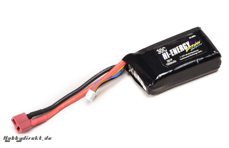 Hi-Energy 3S 1550mAh 30C HV Li-Po Hi-Energy O-HE3SHV155030A