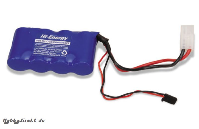 4.8v 5000mAh Ni-MH Rx Pk Flat Hi-Energy