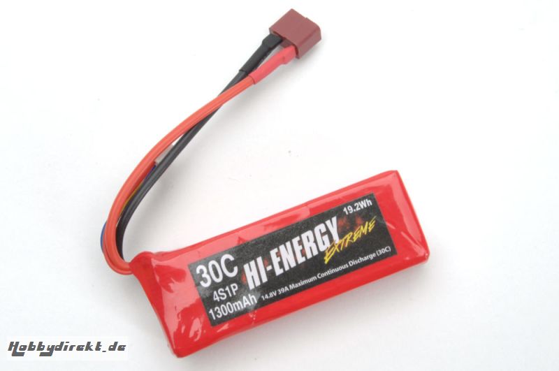 Hi-Energy 4S 1300mAh 30C Li-po Hi-Energy O-HE4S1P130030A