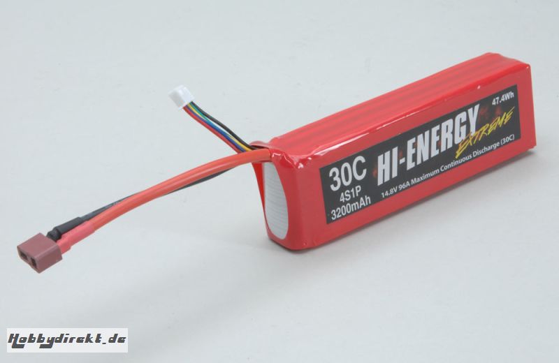 Hi-Energy 4S 3200mAh 30C Li-Po Hi-Energy O-HE4S1P320030A