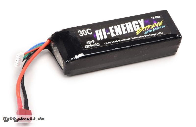 Hi-Energy 4S 4800mAh 30C HV Li-Po Hi-Energy O-HE4SHV480030A