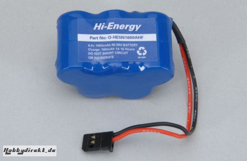 6.0v 1600mAh A Ni-MH Rx Sattelpack Hi-Energy