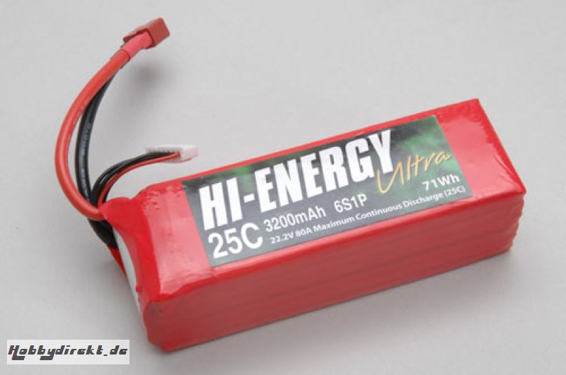 Hi-Energy 6S 3200mAh 25C Li-Po Hi-Energy