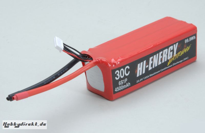 Hi-Energy 6S 4500mAh 30C Li-Po Hi-Energy