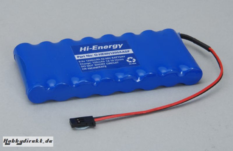 9.6v 1200mAh Ni-MH Tx Pk Flat Hi-Energy