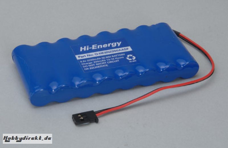 9.6v 2200mAh Ni-MH Tx Pk Flat Hi-Energy