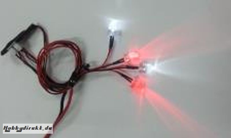 LED RC Lichtset mit 4 LED Weiß/Rot 35648