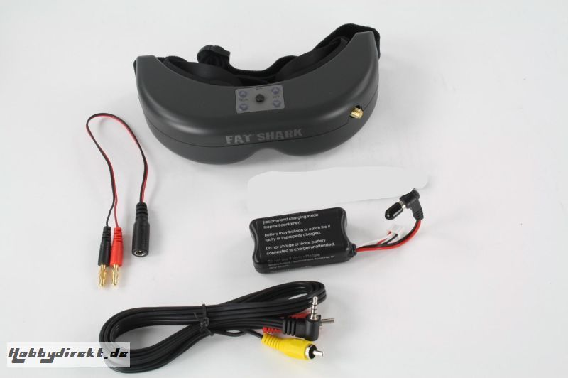 Predator V2 Videobrille FPV CE Komplettset 25 mW 5.8 Ghz Sender + Spironet Anten 36418