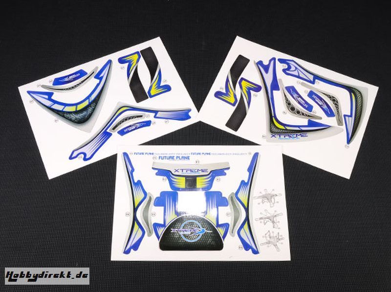 XDJI-02B Pre-Cut Body Sticker Set (Blau) 36872