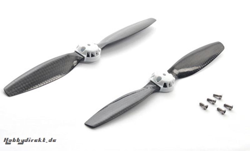 350QX02-W Carbon Propeller (1 Set: cw/ccw) Weiß 36878