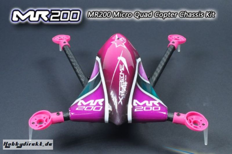 MR200KIT-SPP MR200 Micro Quad Copter Chassis Kit (Purple Canopy) 36917