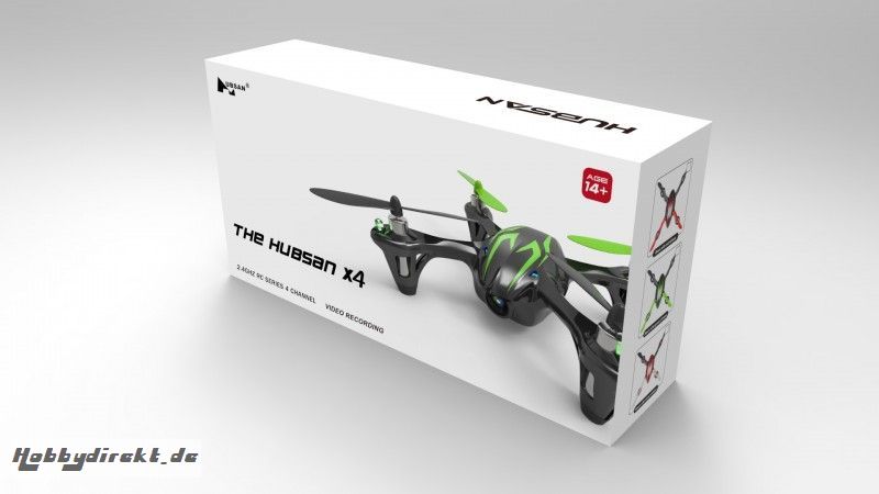 H107C X4 Mini Quadcopter Grün mit 2MP Kamera, LED Beleu 37288