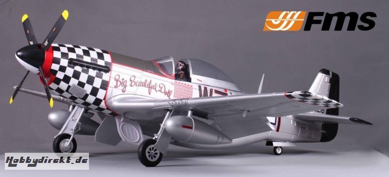 P51D Mustang 1400mm (V8) BBD PNP 66001