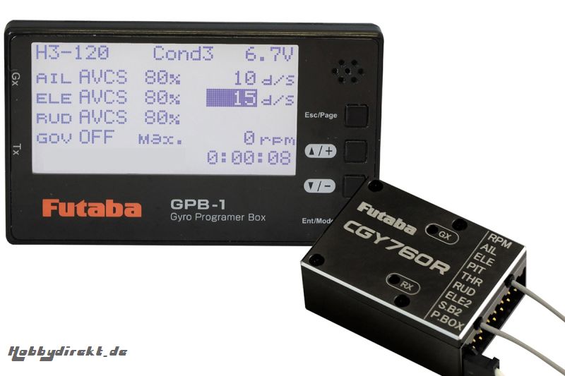 Futaba FUTABA CGY760R Gyro mit GPB-1 Programmer Futaba P-GY760R-GBP1