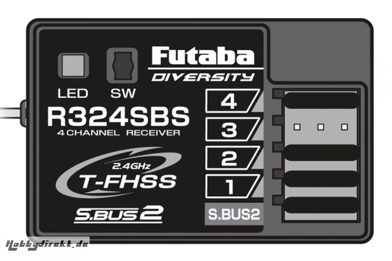 Futaba FUTABA R324SBS 2,4 GHz T-FHSS Futaba P-R324SBS