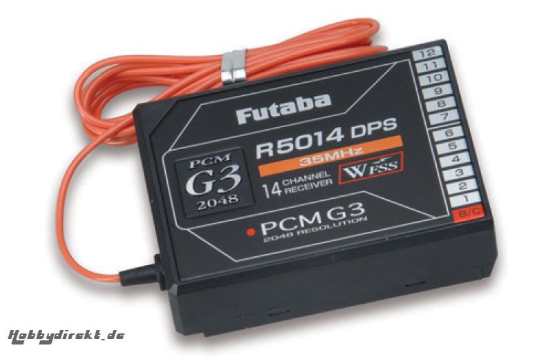 Futaba FUTABA R5014DPS 2048 PCM 35 MHz Synth. Futaba P-R5014DPS/35