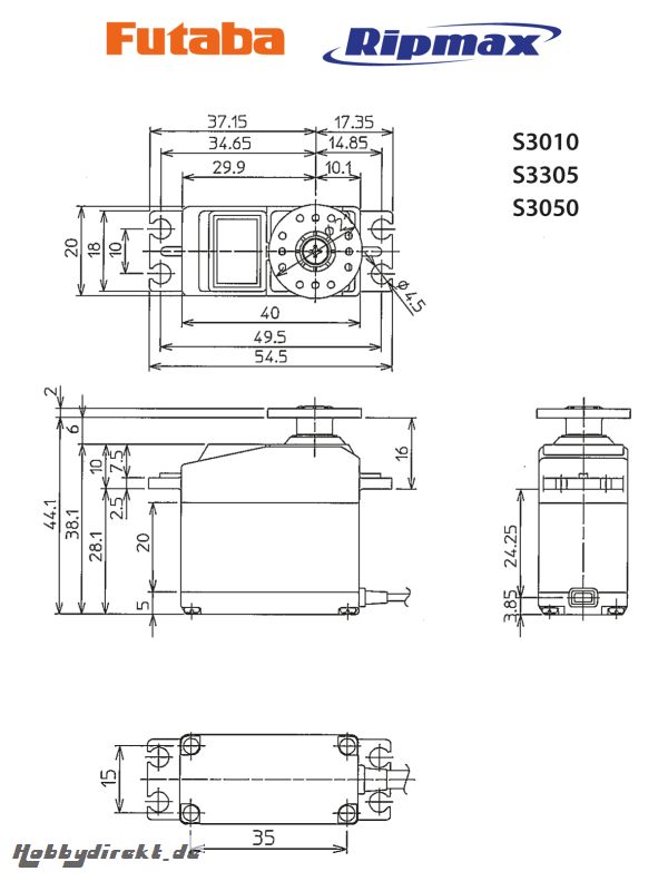 Futaba Futaba S3305 BB 0.20s/8.9kg