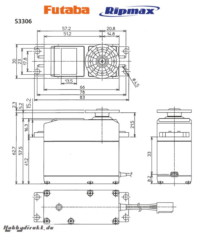 Futaba Futaba S3306 0.16s/24.0kg