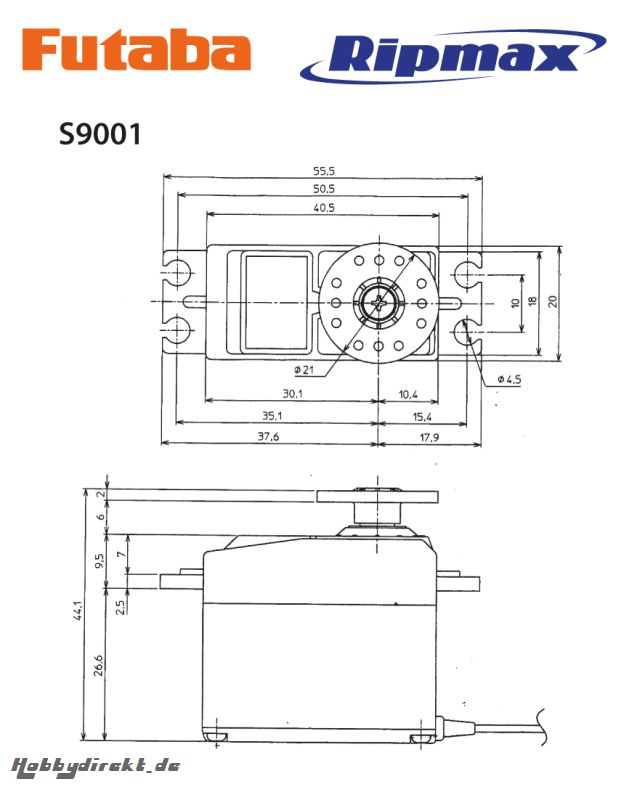 Futaba Futaba S9001 Standard 0.18s/5.2kg