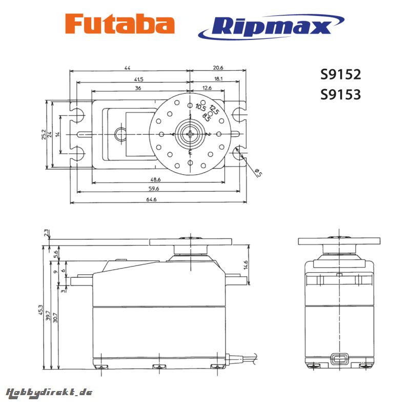 Futaba FUTABA S9150 0,19s/20,0Kg Futaba P-S9152