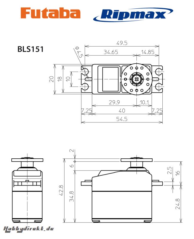 Futaba FUTABA BLS171SV 0.10s/11.8kg