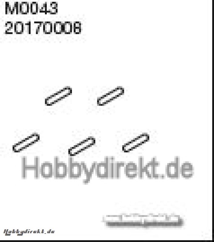 UNTERLEGSCHEIBE 5X10X1 Robbe 1-20172008 20172008