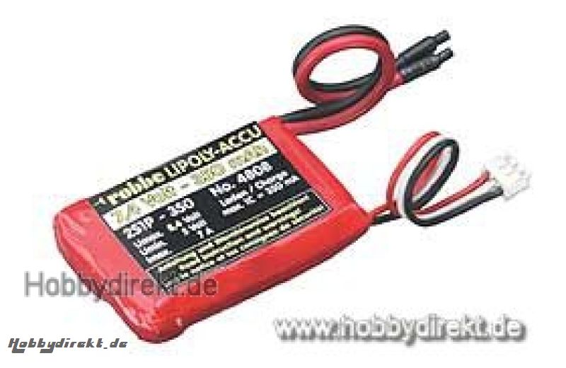 LIPO-AKKU 2S1P 7,4V 350MAH 20C Robbe 1-4808 4808