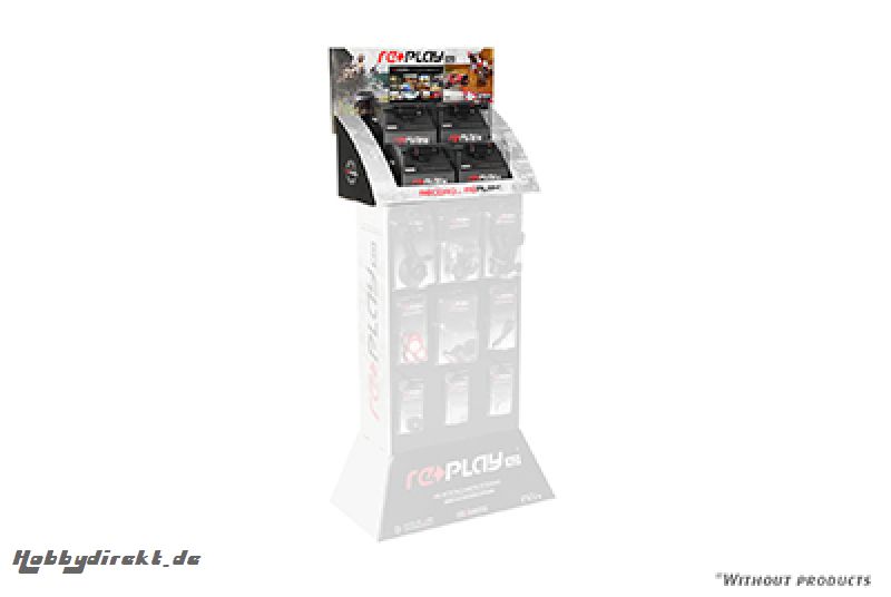 ReplayXD - POP Cardboard freestanding Display with monitor ( Base part ) 90-RPXD-POP-FV3-BASE