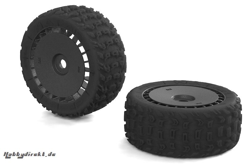 Arrma - DBOOTS KATAR T 6S TIRE SET GLUED (BLACK) (2pcs) AR550048 Hobbico