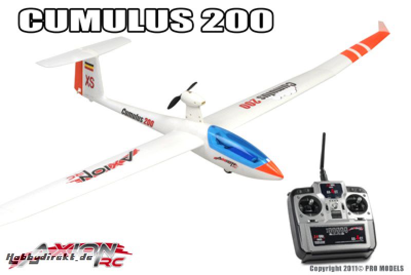 CUMULUS 200, 2-axis RTF 2.4GHz, BRUSHED MODE 1 AX-00220-01M1 Hobbico