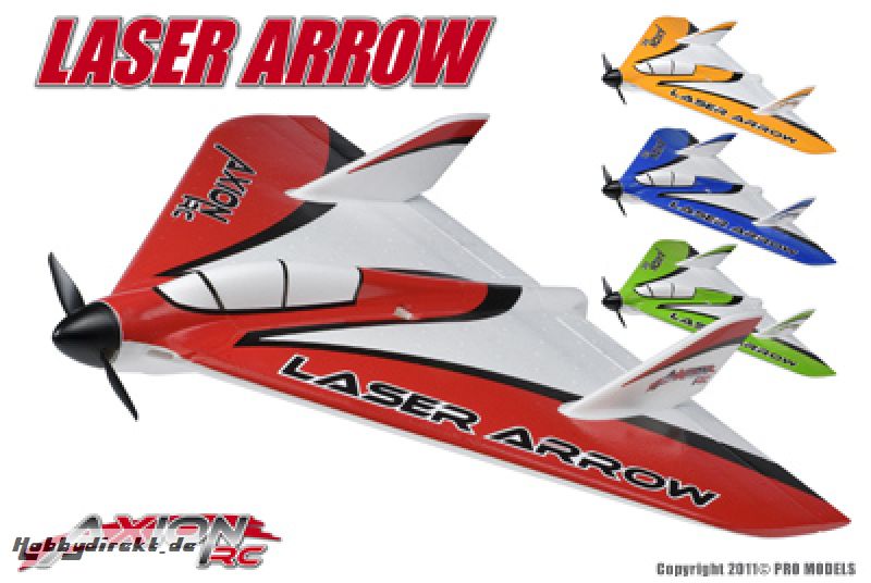 Axion RC - Laser Arrow, KIT (No Esc, No Motor, No battery, No servo, No RX-TX, No charger) AX-00240-04 Hobbico