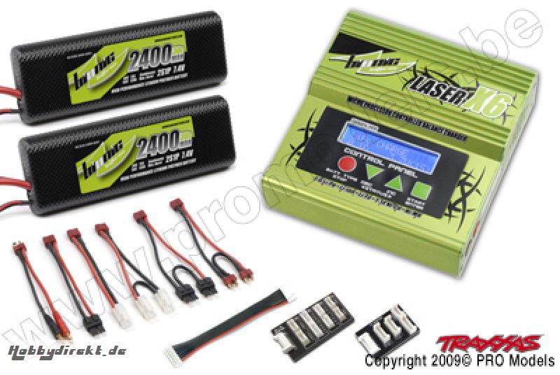 BIONIC CHARGER / LIPO COMBO 30C 2400MAH TRAXXAS BC-CHA-2400TR