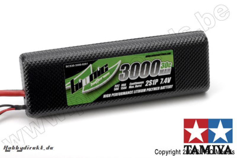 BIONIC CAR 30C 3000MAH 2S1P 7,4V TAMIYA CONNETOR BCS30-3000-0201T