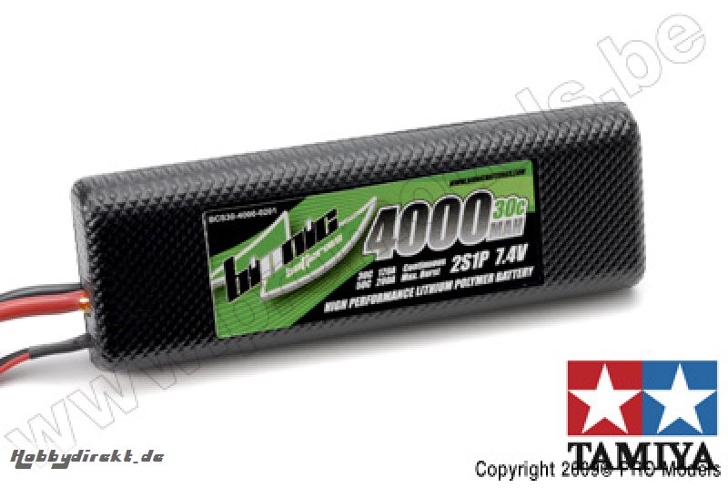 BIONIC CAR 30C 4000MAH 2S1P 7,4V KYOSHO Tamiya CONNECTOR BCS30-4000-0201T