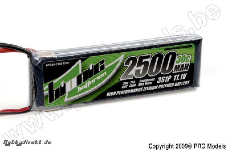 BIONIC FLIGHT 30C 2500MAH 3S1P 11,1V BFS30-2500-0301