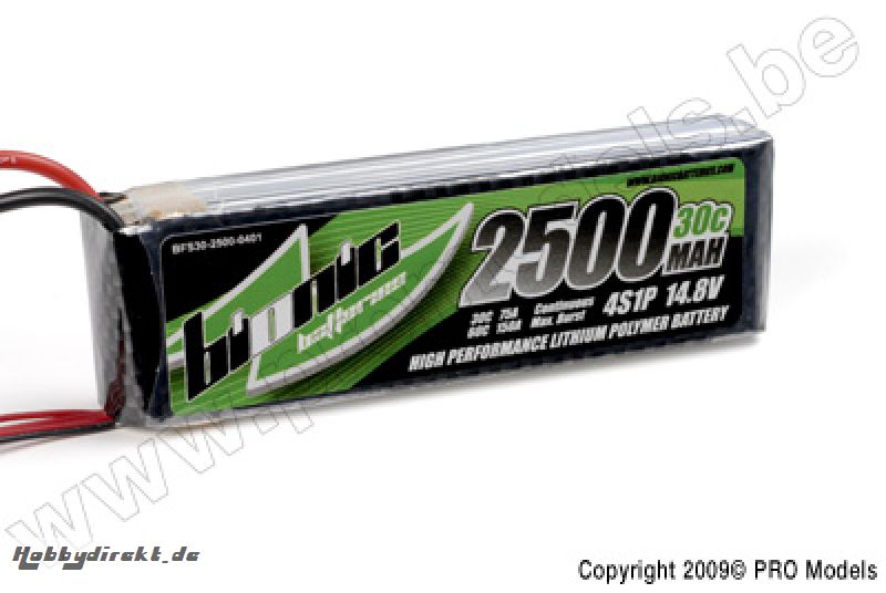 BIONIC FLIGHT 30C 2500MAH 4S1P 14,8V BFS30-2500-0401