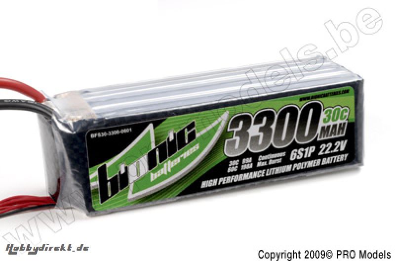 Bionic - Flight 30C 3300Mah 6S1P 22,2V BFS30-3300-0601