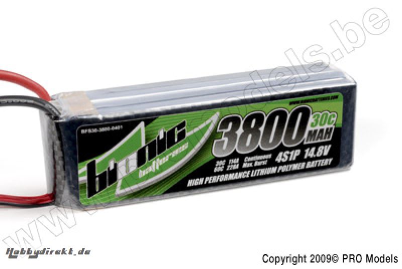 Bionic - Flight 30C 3800Mah 4S1P 14,8V BFS30-3800-0401