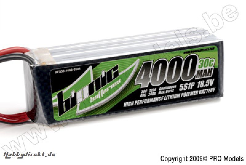 Bionic - Flight 30C 4000Mah 5S1P 18,5V BFS30-4000-0501