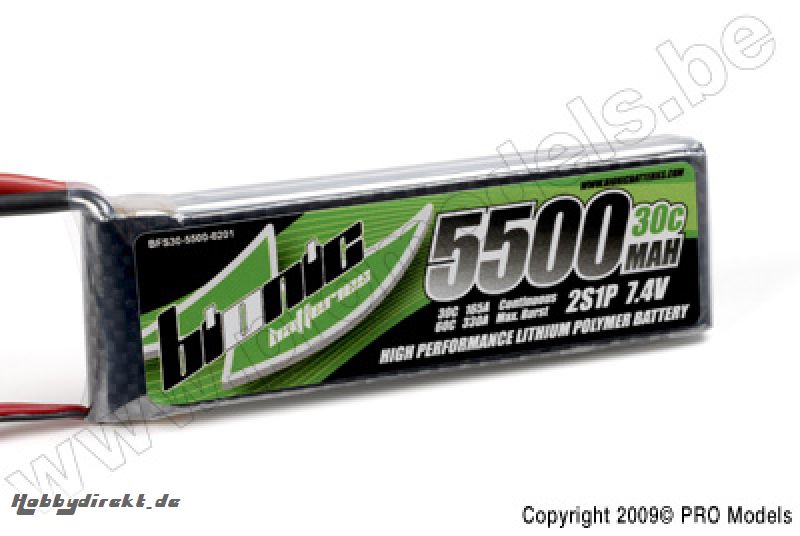 BIONIC FLIGHT 30C 5500MAH 2S1P 7,4V BFS30-5500-0201