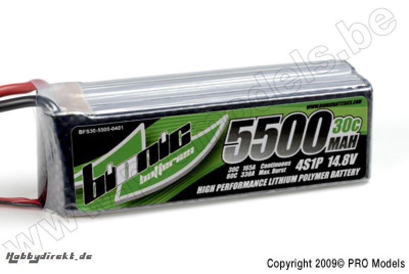 BIONIC FLIGHT 30C 5500MAH 4S1P 14,8V BFS30-5500-0401